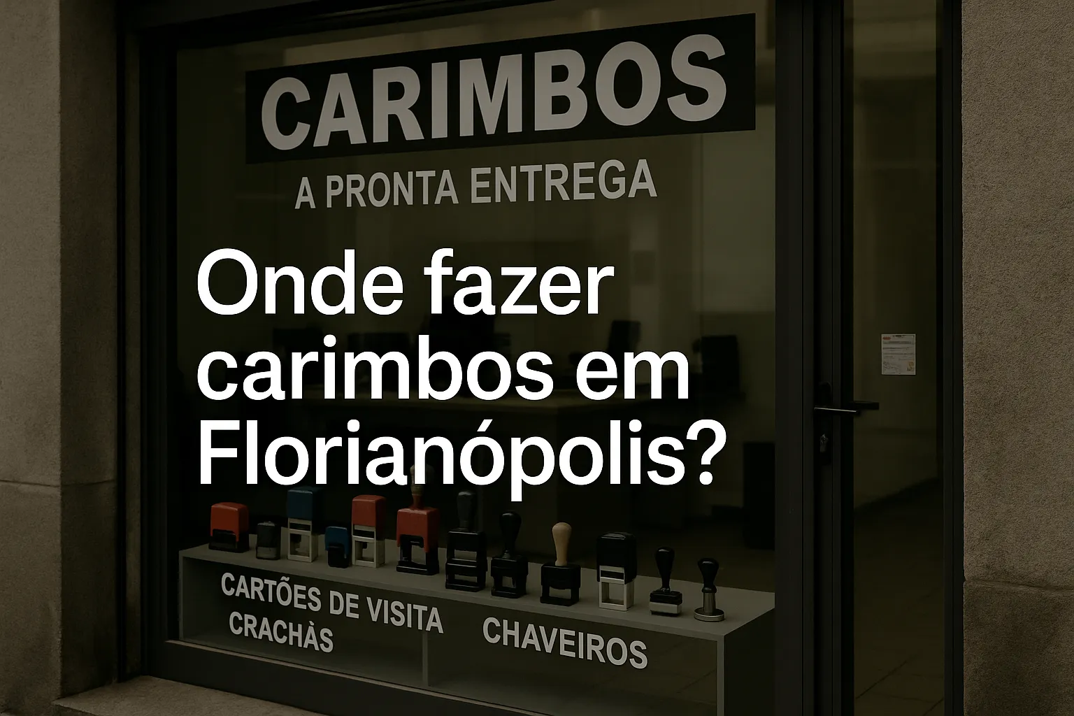 Onde fazer carimbos em Florianópolis? Onde fazer carimbos em Florianópolis?