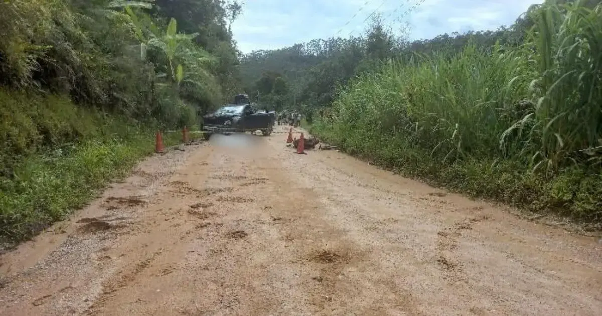 (Foto: NSC Total / Divulgação) Batida fatal em Nova Trento neste sábado (14) envolve adolescente