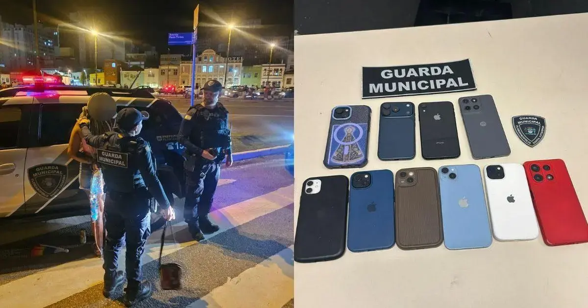 (Foto: ND Mais / Divulgação) Duas mulheres presas por furto de celulares durante Carnaval em Florianópolis