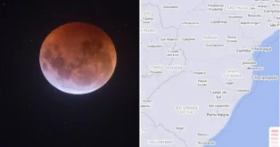 Foto: Diego de Bastiani/ND Mais - Eclipse lunar total será visível em SC