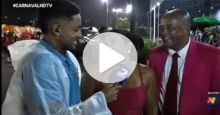 Repórter da NDTV emociona ao entrevistar seus pais no Carnaval de Florianópolis Repórter da NDTV emociona ao entrevistar seus pais no Carnaval de Florianópolis