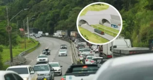 Entrave na BR-101 ameaça obra no Morro dos Cavalos