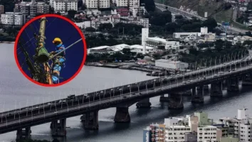Furto de Fios Afeta Iluminação da Ponte Colombo Salles em Florianópolis