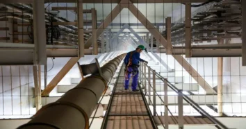 Interligação da Adutora na Ponte Pedro Ivo Campos em Florianópolis