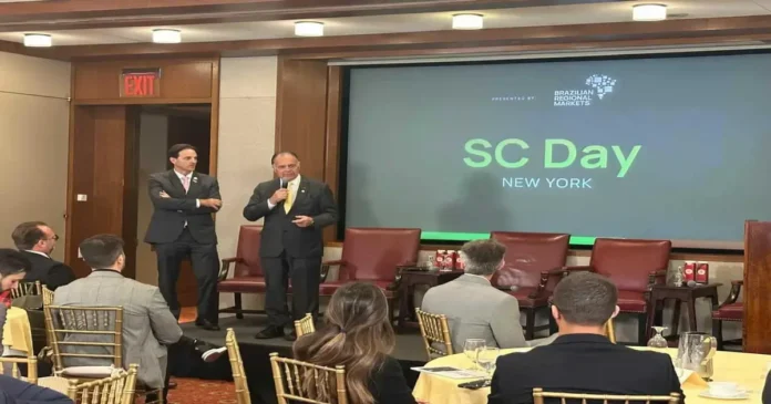 (Foto: De Olho Na Ilha / Divulgação) FIESC participa do SC Day em Nova York com Gilberto Seleme