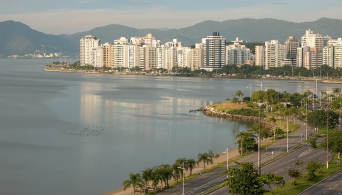 Pessoas discutindo segurança viária durante o simpósio sobre trânsito em Floripa