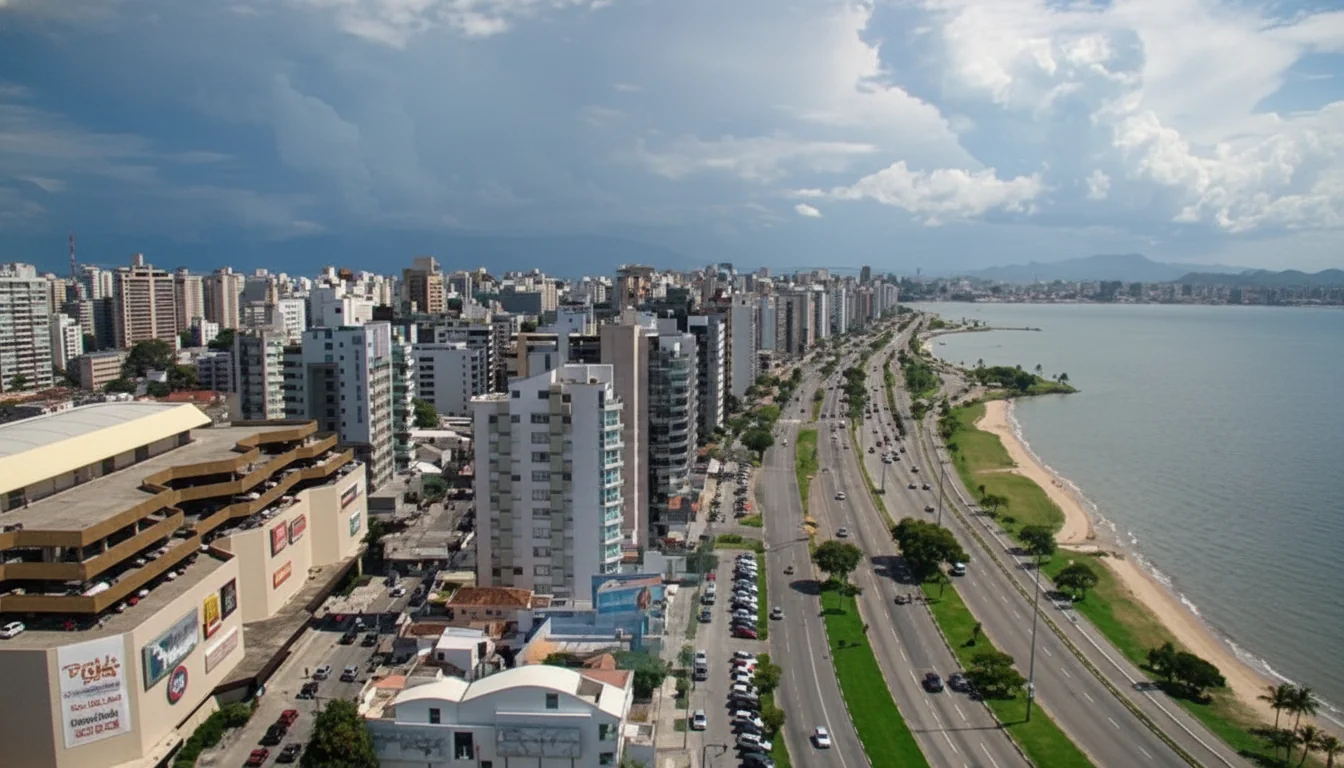 Cenas de congestionamento em Floripa nesta segunda-feira, reflexo do transito agora em floripa