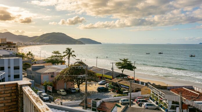 Protesto de servidores em Florianópolis durante greve em maio