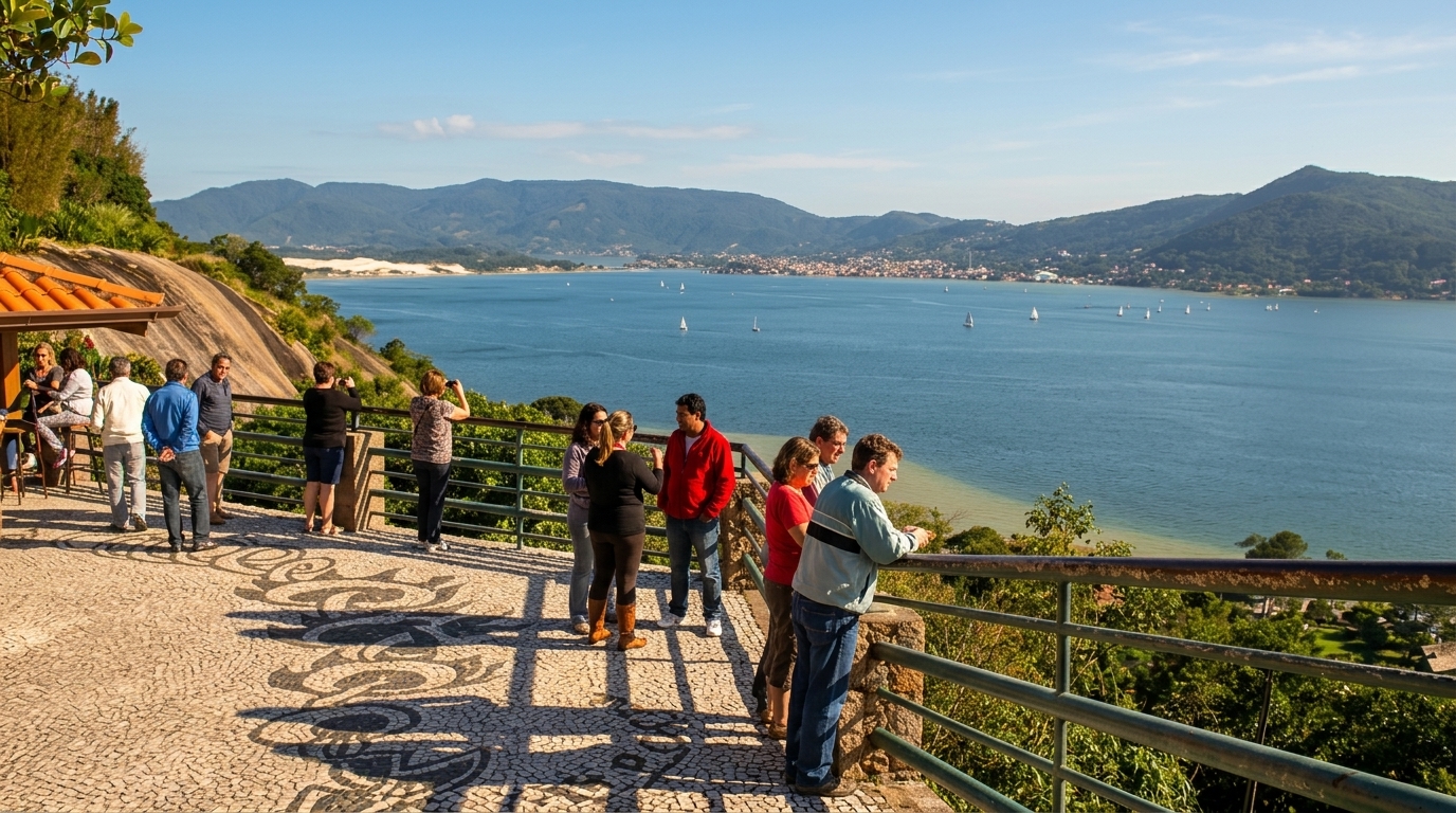 Participantes interagem em evento da UFSC sobre sustentabilidade em Florianópolis