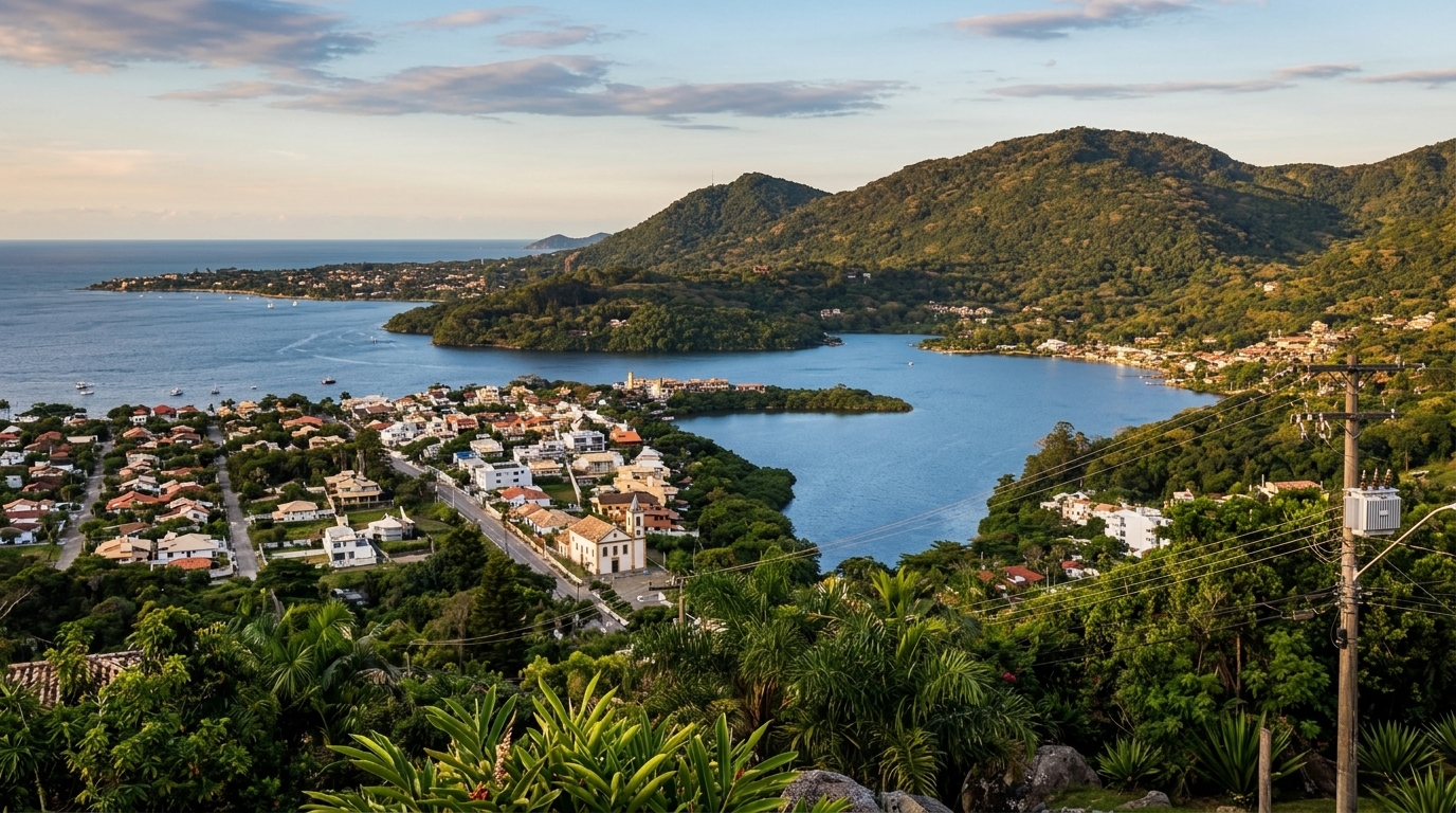 Campanha de vacinação infantil em Florianópolis com profissionais de saúde atuando