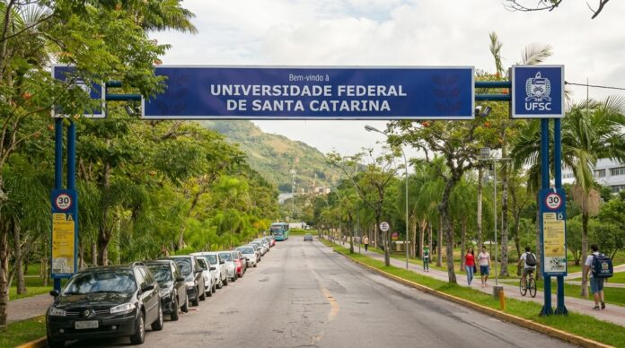 Acidente de trânsito em Floripa com viaturas no local