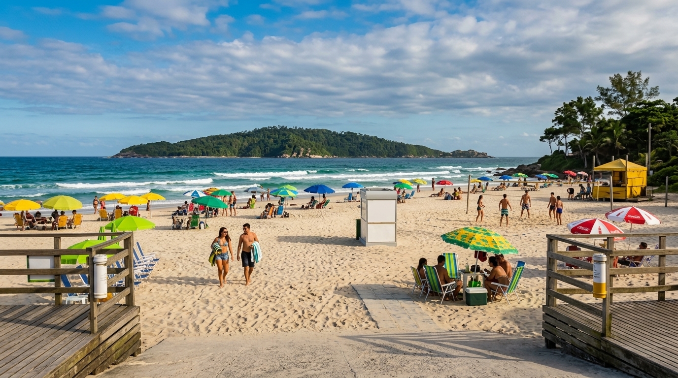 Pescadores locais celebrando a safra da tainha em Florianópolis